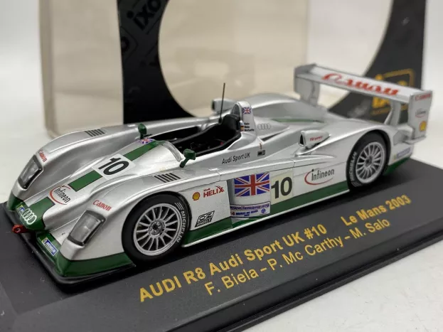 IXO Models Audi R8 Audi Sport Uk N 10 24h Le Mans 2003 F.biela P.mccarthy M.salo 1:43 LMM051