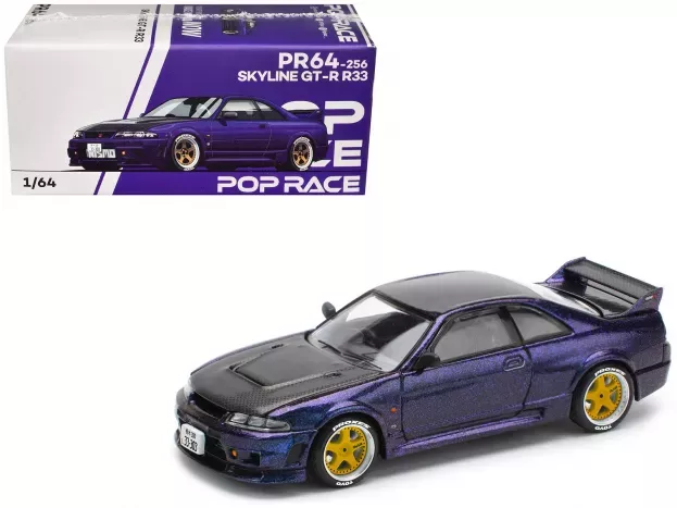 Pop Race Nissan Skyline Gt-r r33 Nismo 400r Coupe 1997 1:64 PR640256