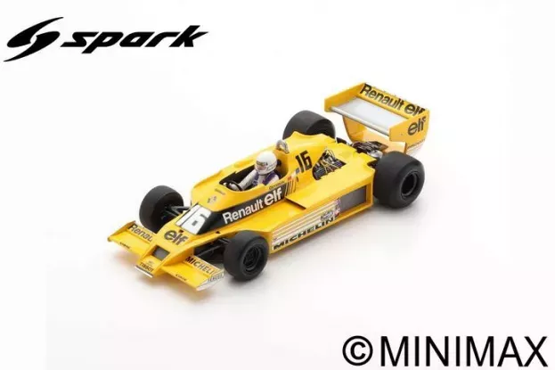 Spark Renault F1 Rs01 N 16 Belgium Gp 1979 R.arnoux 1:18 18S502
