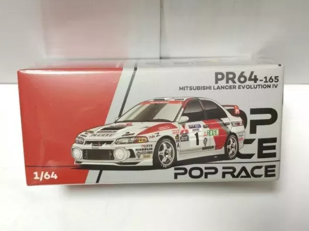 Pop Race Mitsubishi Lancer Evo Iv N 1 Winner Rally Catalunya 1997 Tommy Makinen Seppo Harjanne 1:64 PR640165