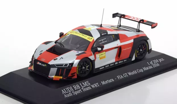 Minichamps Audi R8 Lms Team Wrt N 7 Fia Gt World Cup Macau 2016 E.mortara 1:43 437161107