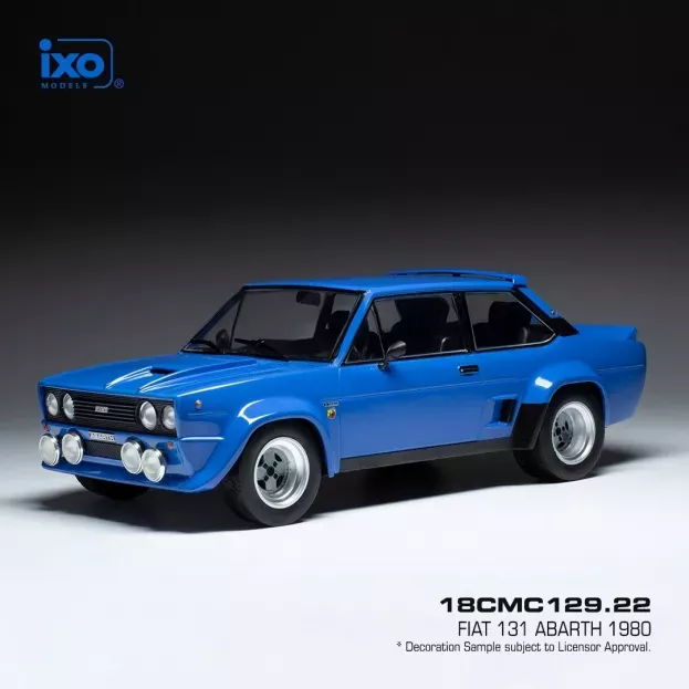 IXO Models Fiat 131 Abarth night Version Base Rally 1980 1:18 18C-MC129.22