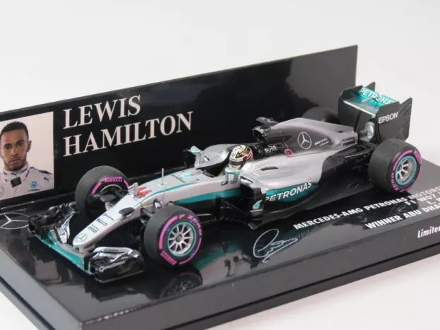 Minichamps Mercedes F1 W07 Hybrid Amg Petronas N 44 Winner Abu Dhabi Gp 2016 Lewis Hamilton 1:43 410160744