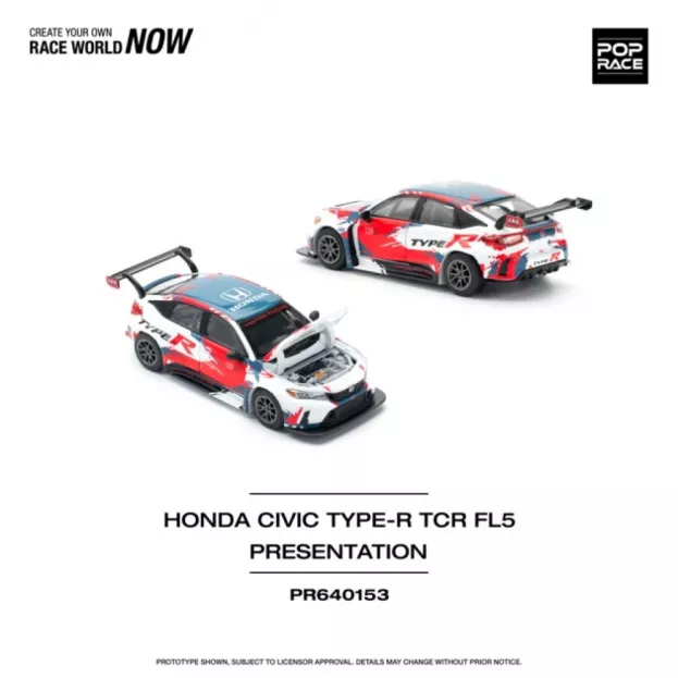 Pop Race Honda Civic Type-r fl5 Tcr 2020 1:64 PR640153