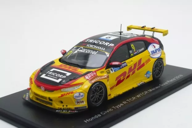Spark Honda Civic Type R N 9 Wtcr Macau Guia Race 2018 Tom Coronel 1:43 SA181