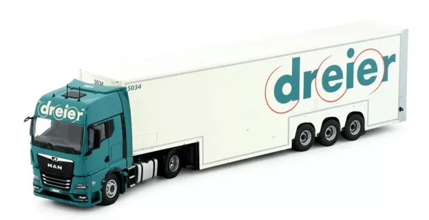 Tekno Man Dreier Man Tgx Gx 4x2 Jumbo Dubbeldek Trailer 1:50 85012