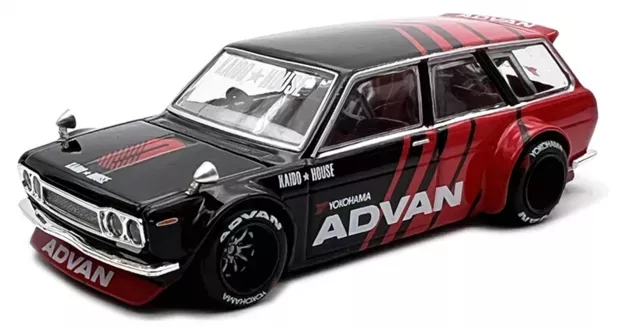 Mini-GT Datsun 510 Kaido House Sw Station Wagon Advan 1972 1:64 KHMG033