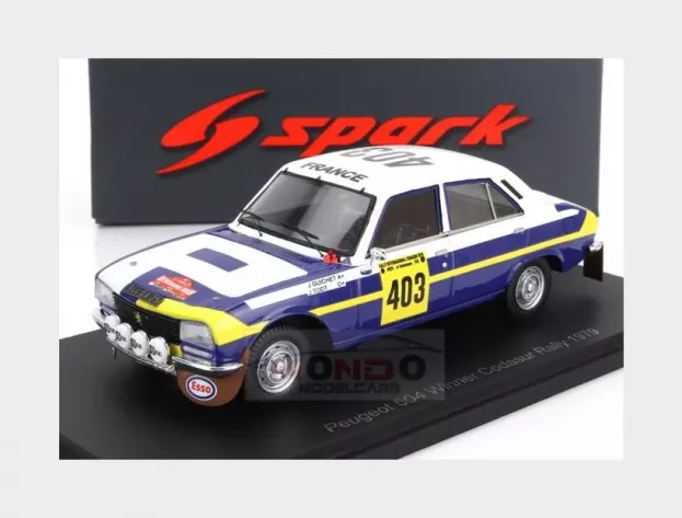 Spark Peugeot 504 N 403 Winner Rally Codasur 1979 J.guichet J.todt 1:43 S5632