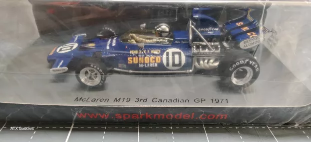Spark Mclaren F1 M19a N 10 3rd Canada Gp 1971 Mark Donohue 1:43 S4294