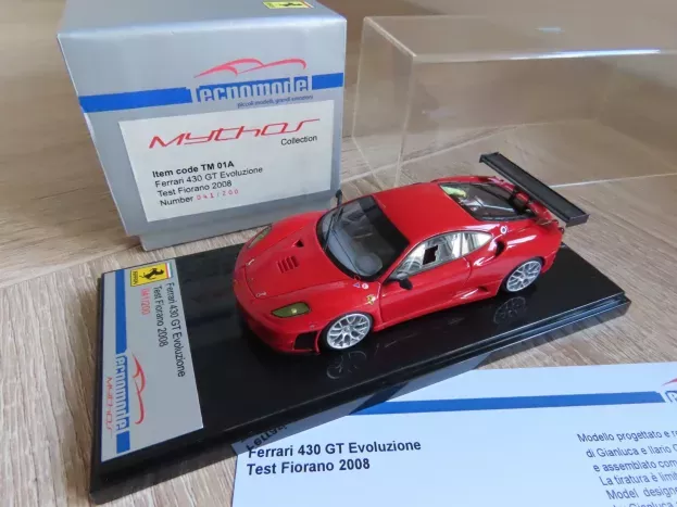 Tecnomodel Ferrari 430gt Evoluzione Test Fiorano 2008 1:43 TM01A