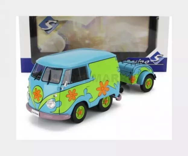 Solido Volkswagen T1 Van Kool Combi Ghosthunters Machine With Trailer 1950 1:18 1810904