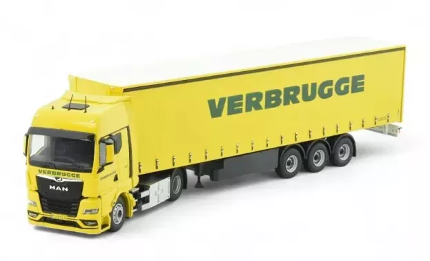 Tekno Man Verbrugge Man Tgx Gx 4x2 3 Assige Schuifzeilen Oplegger 1:50 86679