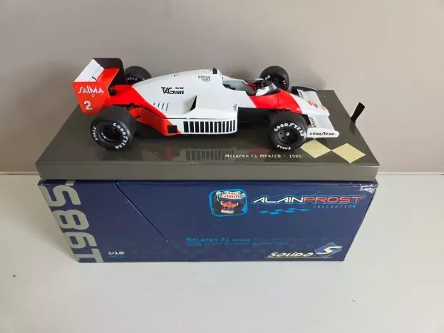 Solido Mclaren F1 Mp4 2b Turbo Tag N 2 Alain Prost 1985 World Champion Promotional Box 1:18 83502