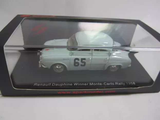 Spark Renault Dauphine N 65 Winner Rally Montecarlo 1958 J.feret G.monraisse 1:43 S5207