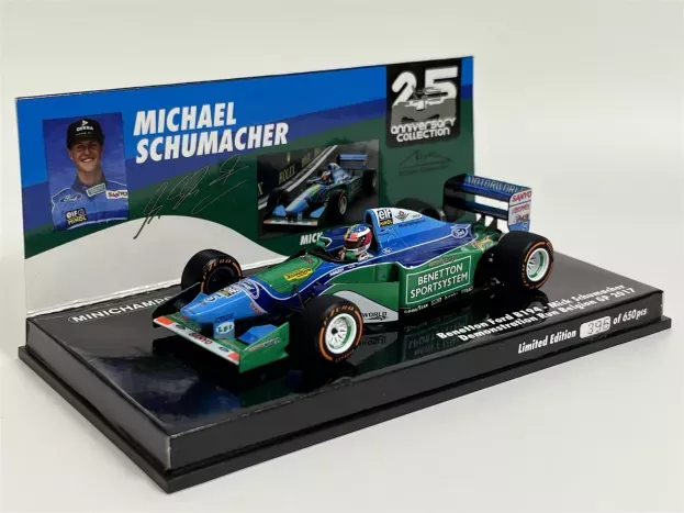 Minichamps Benetton F1 B194 Ford Mild Seven car Of Michael Schumacher 1994 World Champion Demonstration Run Gp Belgium Spa 2017 Mick Schumacher 1:43 517941705