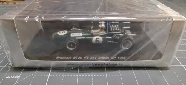 Spark Brabham F1 Bt20 N 6 2nd British Gp 1966 Denny Hulme 1:43 S3501