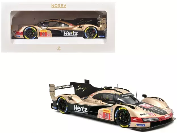 Norev Porsche 963 9rd 4.6l Turbo V8 Team Hertz Jota N 38 24h Le Mans 2024 Jenson Button Phil Hanson Oliver Rasmussen 1:18 187161