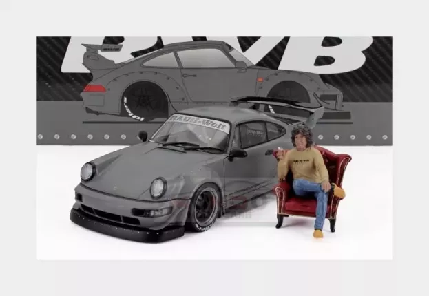 Solido Porsche 911 964 Rwb Bodykit Coupe With American Diorama Figure 2016 1:18 1807517