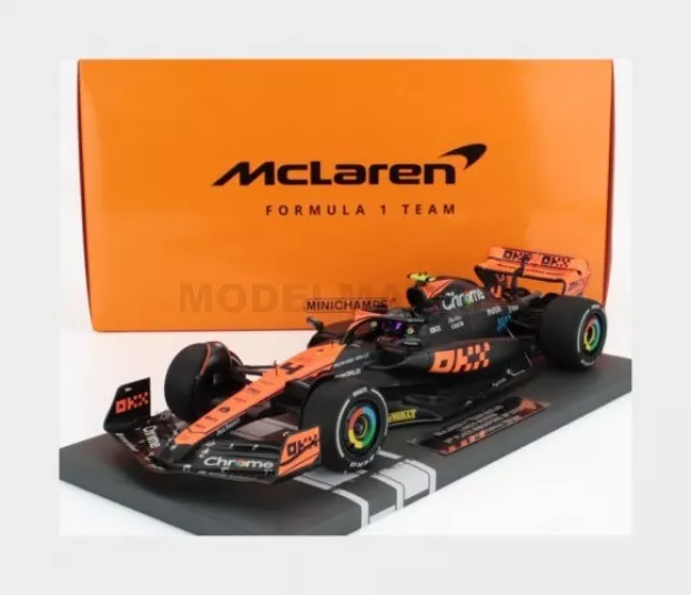 Minichamps Mclaren F1 Mcl60 Team Mclaren N 4 2nd Singapore Gp 2023 Lando Norris 1:18 537233404