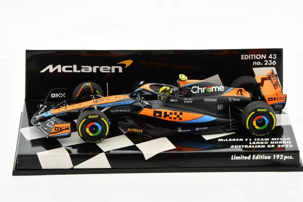 Minichamps Mclaren F1 Mcl60 Team Mclaren N 4 Australian Gp 2023 Lando Norris 1:43 537234704