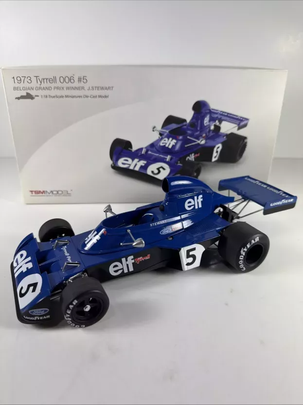 Truescale Tyrrell F1 006 Elf N 5 Winner Belgium Gp Jackie Stewart 1973 World Champion 1:18 TSM131810