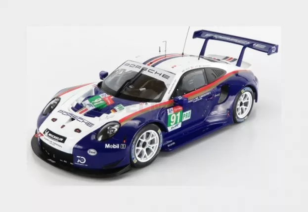 IXO Models Porsche 911 991 Rsr Porsche Gt Team N 91 2nd Lmgte Pro 24h Le Mans 2018 R.lietz G.bruni F.makowiecki 1:18 LEGT18004