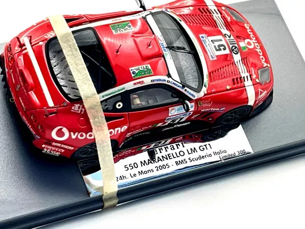 BBR Ferrari F550 Gts Maranello 5.9l V12 Team Bms Scuderia Italia N 51 24h Le Mans 2005 F.gollin C.pescatori M.ramos 1:43 GAS10009