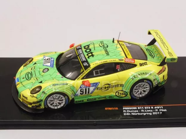 IXO Models Porsche 911 991-2 Gt3 R Manthey Racing N 911 24h Nurburgring 2017 R.dumas P.pilet R.lietz 1:43 GTM115
