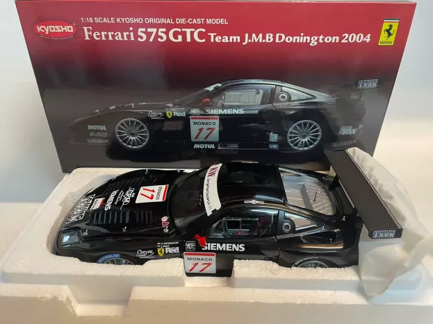 Kyosho Ferrari 575 Gtc Team J.m.b. N 17 Donington 2004 J.melo K.wendlinger 1:18 08393C