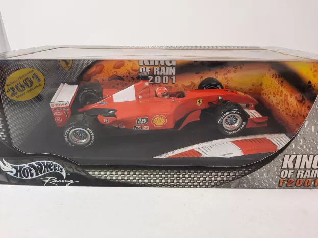 Hot Wheels Ferrari F1 F2001 N 1 The King Of Rain M. Schumacher 1:18 56133