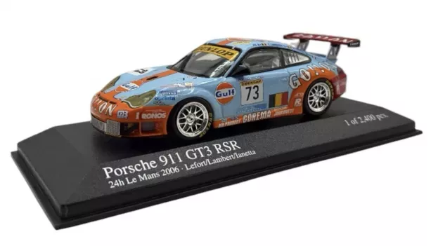 Minichamps Porsche 911 996 Gt3 N 73 Rsr 24h Le Mans 2006 Lambert Lefort Ianetta 1:43 400066473