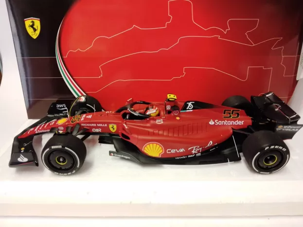 BBR Ferrari F1-75 Team Scuderia Ferrari N 55 Australian Gp 2022 Carlos Sainz 1:18 BBR221865