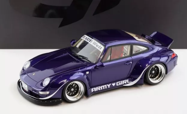 GT Spirit Porsche 911 993 Rwb Rauh Welt Army Girl 2015 1:18 GT562