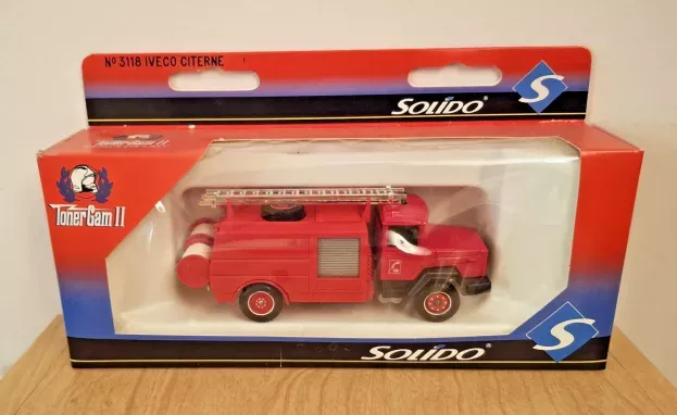 Solido Iveco 190 Tanker Truck Pump With Scale Fire Engine 1980 1:50 3118