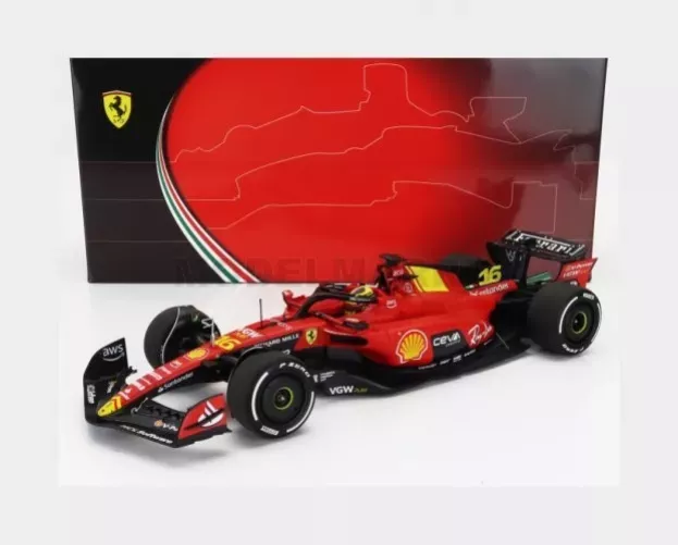 BBR Ferrari F1 Sf-23 Team Scuderia Ferrari N 16 4th Monza Italy Gp 2023 Charles Leclerc 1:18 BBR231816B
