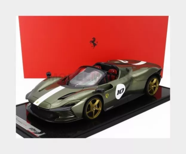 BBR Ferrari Daytona Sp3 Serie Icona N 10 Open Roof 2022 Con Vetrina With Showcase 1:12 BBR1217F