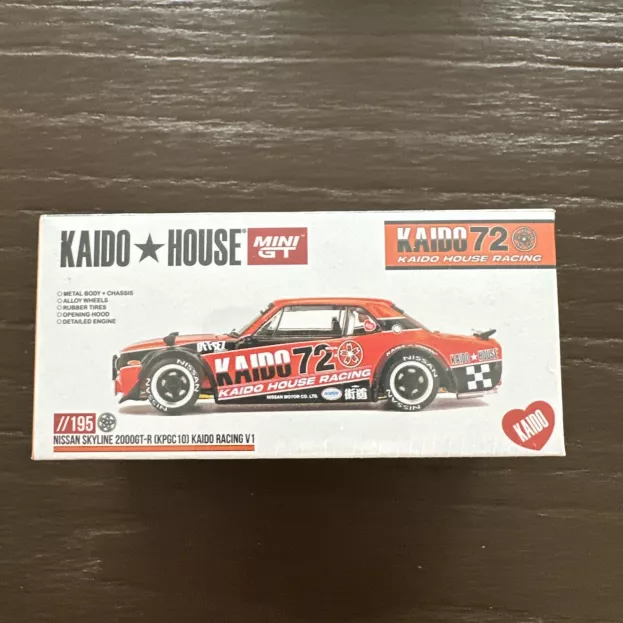 Mini GT Nissan Skyline Gt-r kpgc10 N 72 Kaido House Racing V1 1969 1:64 KHMG195