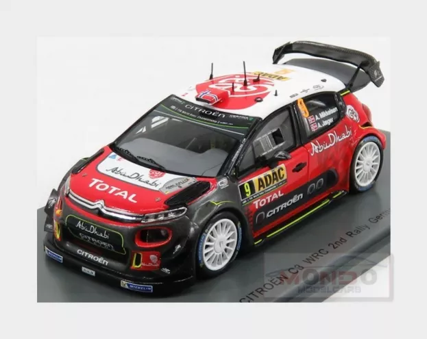 Spark Citroen C3 Wrc Team Citroen Total Abu Dhabi Wrt N 9 Rally Germany 2017 A.mikkelsen A.jager 1:43 S5176
