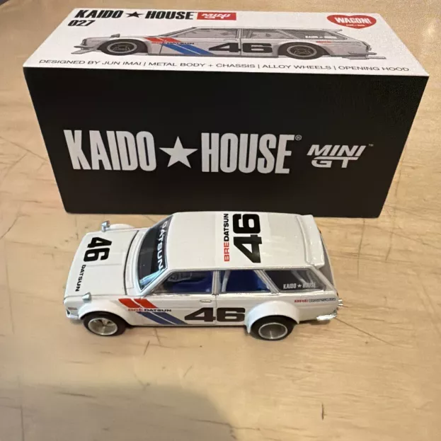 Mini-GT Datsun 510 N 46 Kaido House Designed By Jun Imai Sw Station Wagon 1972 1:64 KHMG027