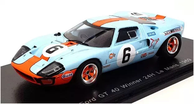 Spark Ford Gt40 4.9l V8 Team Jw Automotive Engineering N 6 Winner 24h Le Mans 1969 Jacky Ickx Jackie Oliver 1:43 43LM69