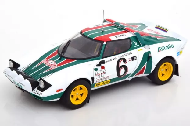 IXO Models Lancia Stratos Hf Team Alitalia night Version N 6 2nd Rally Montecarlo 1976 Bjorn Waldegaard Hans Thorszelius 1:24 24RAL009B