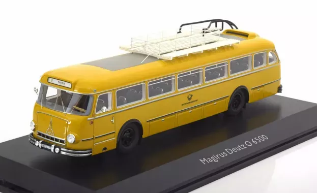 Schuco Magirus Deutz O6500 Autobus Deutsche Bundespost 1954 1:43 8935