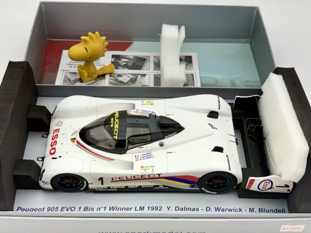 Spark Peugeot 905 Evo1bis Sa35 3.5l V10 Team Peugeot Talbot Sport N 1 Winner 24h Le Mans 1992 D.warwick Y.dalmas M.blundell 1:18 18S011