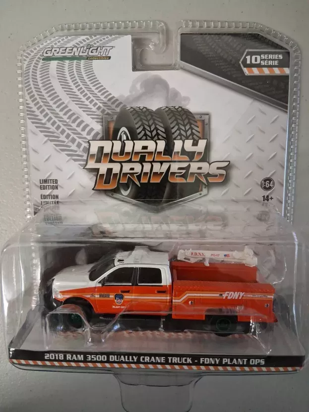 Greenlight Dodge Ram 3500 Double Cabine Pick-up Fdny Fire Engine 2018 1:64 46100D