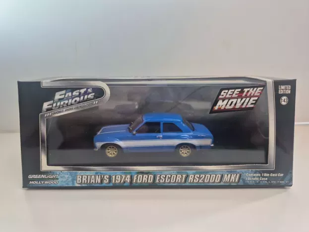 Greenlight Ford Brian's Escort Rs2000 Mki 1974 Brian O'conner Fast & Furious Vi 2013 1:43 86222