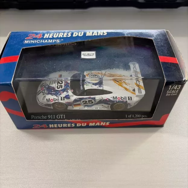 Minichamps Porsche 911 Gt1 3.2l Turbo Team Porsche Ag Mobil1 N 25 2nd 24h Le Mans 1996 Thierry Boutsen Hans Joachim Stuck Bob Wollek 1:43 430966625