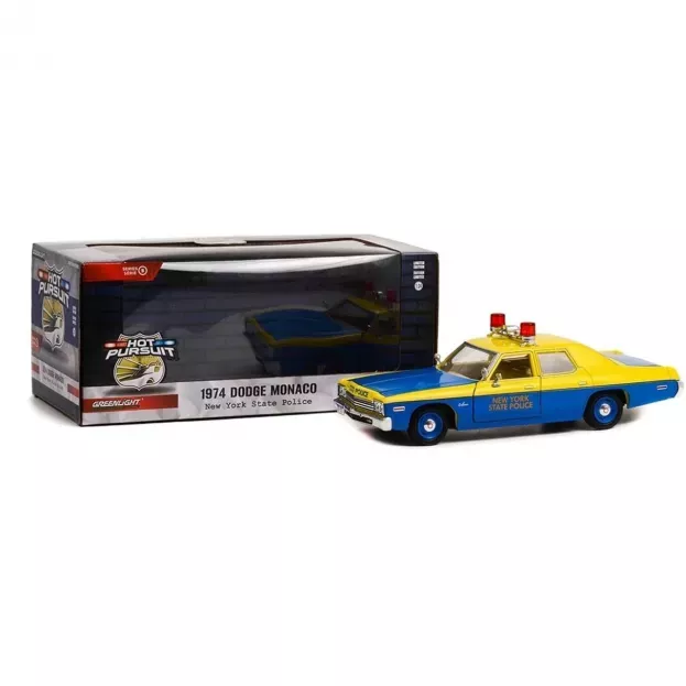 Greenlight Dodge Monaco Police New York 1974 1:24 85551