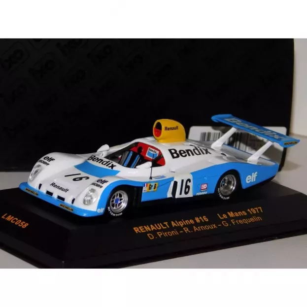 IXO Models Renault Alpine A442 Turbo V6 Team Haran-hughes De Chaunac N 16 24h Le Mans 1977 D.pironi R.arnoux G.frequelin 1:43 LMC058