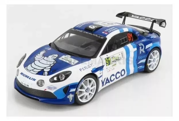 Solido Renault A110 Alpine N 91 Winner Rgt Class Rally Monza 2020 P.ragues J.pesenti 1:18 1801613