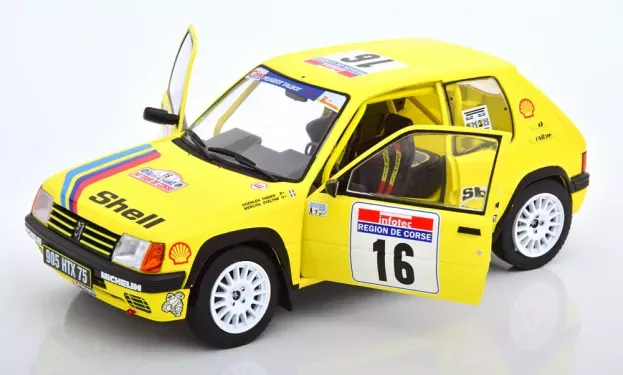 Solido Peugeot 205 Shell N 16 Rally Tour De Corse 1990 F.doenlen E.merciol 1:18 1801705